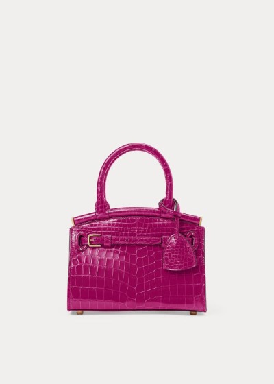 Bolsos De Mano Ralph Lauren Mujer Rosas - Alligator Mini RL50 - THRSI1246